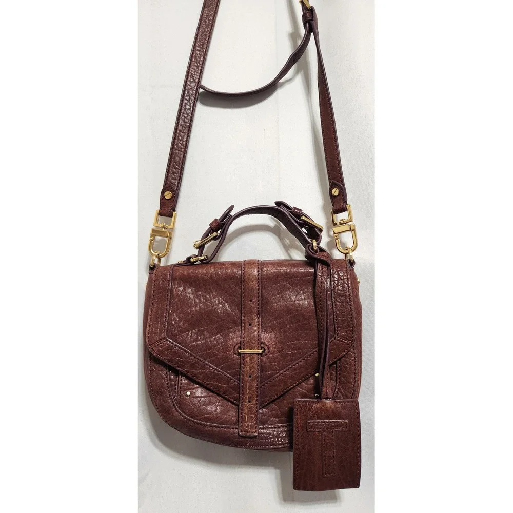 Early 2011 Tory Burch 797 Mini‎ Burgundy crossbody shoulder bag Authenticated